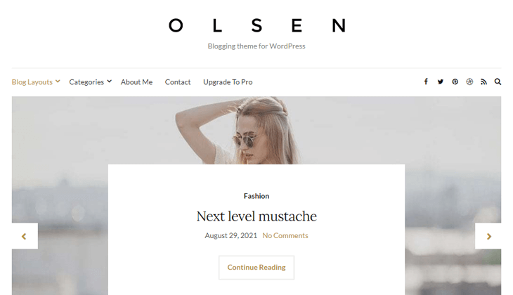 Olsen Blog Theme