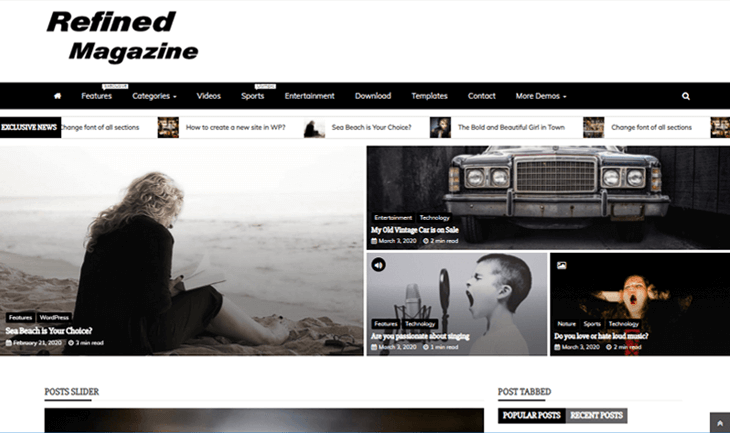 Refined Magazine WordPress Theme